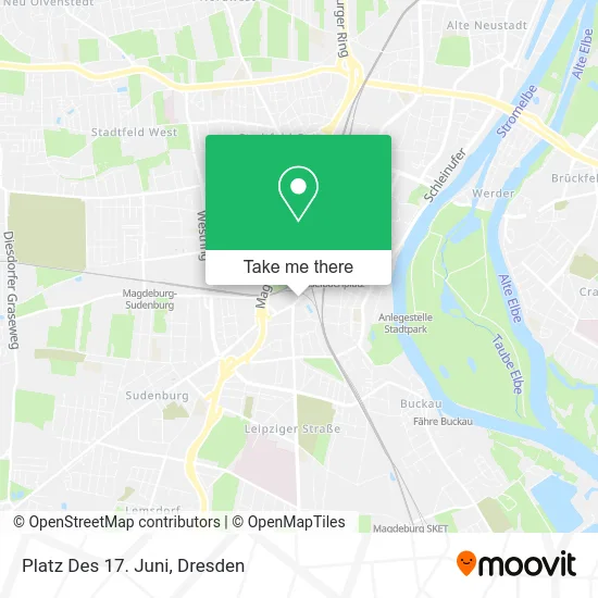 Карта Platz Des 17. Juni
