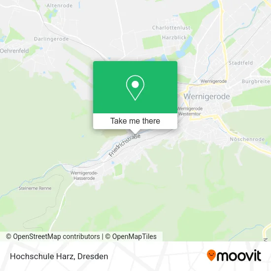 Карта Hochschule Harz