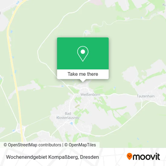 Карта Wochenendgebiet Kompaßberg