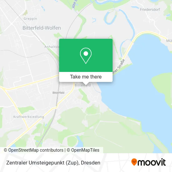 Карта Zentraler Umsteigepunkt (Zup)