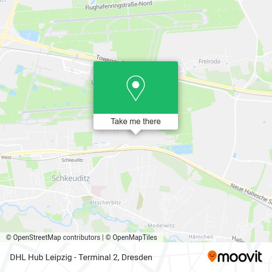 Карта DHL Hub Leipzig - Terminal 2