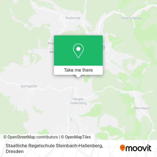 Карта Staatliche Regelschule Steinbach-Hallenberg
