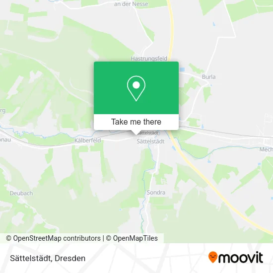 Карта Sättelstädt