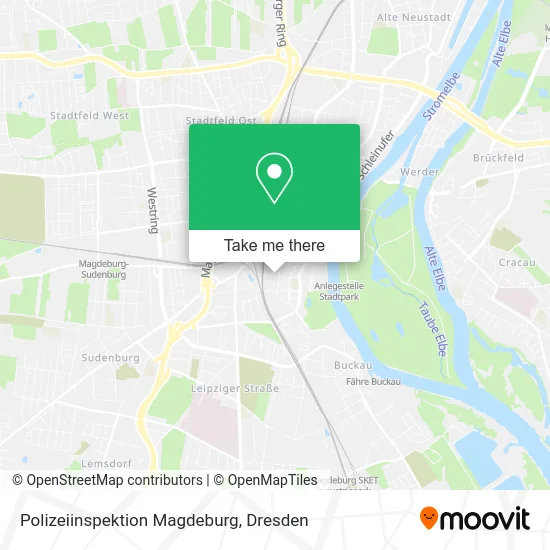 Карта Polizeiinspektion Magdeburg