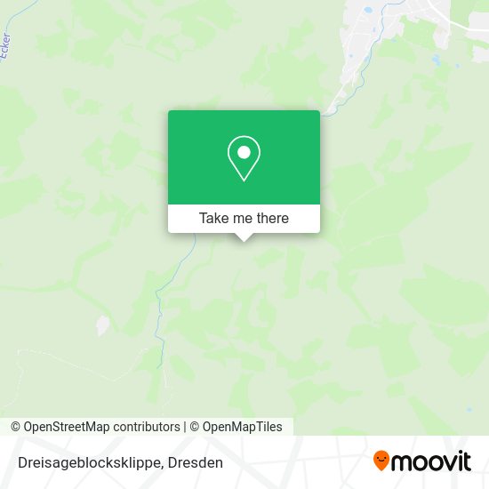 Карта Dreisageblocksklippe
