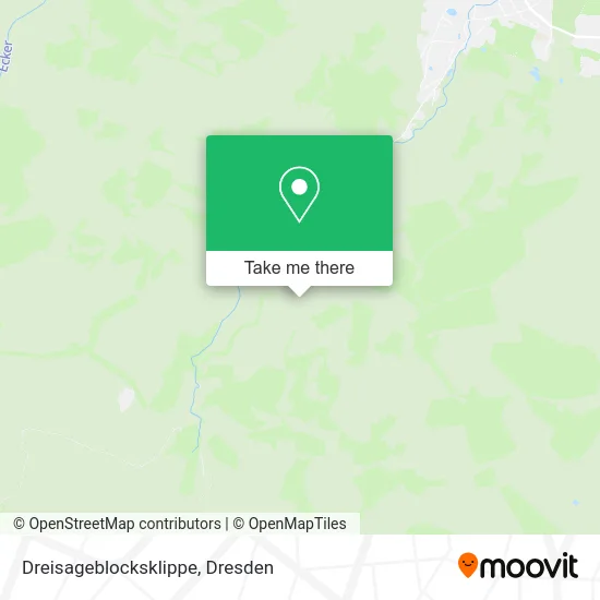 Карта Dreisageblocksklippe