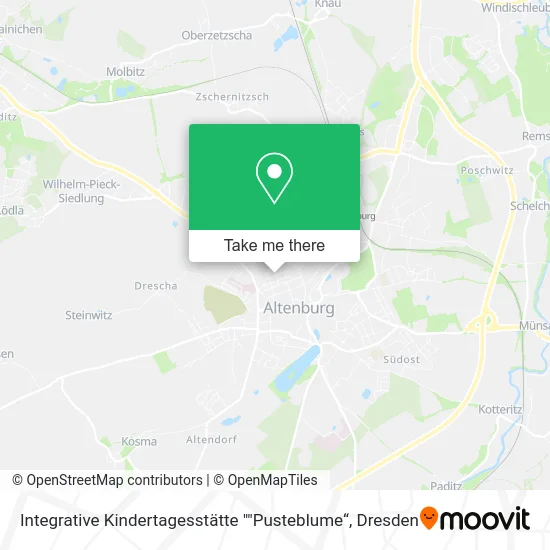 Карта Integrative Kindertagesstätte ""Pusteblume“