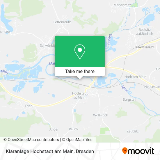 Карта Kläranlage Hochstadt am Main