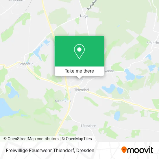 Карта Freiwillige Feuerwehr Thiendorf