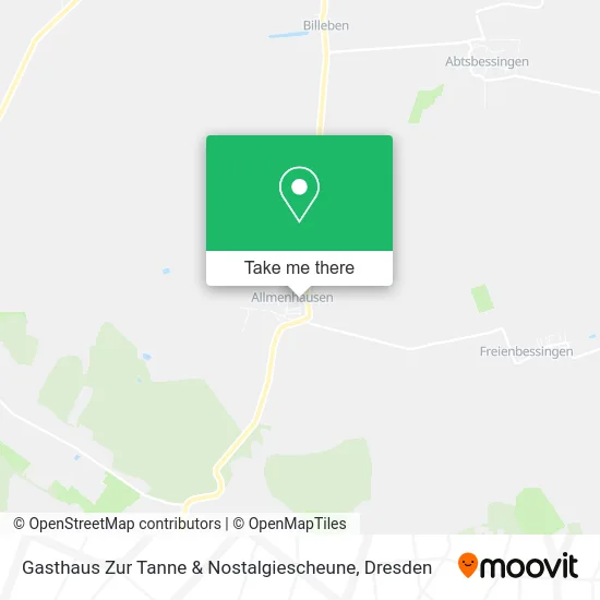 Карта Gasthaus Zur Tanne & Nostalgiescheune