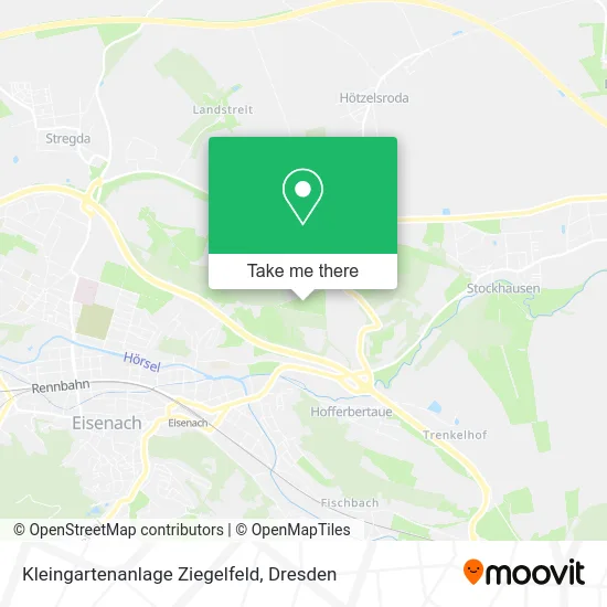 Карта Kleingartenanlage Ziegelfeld