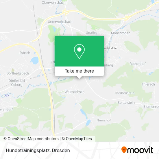 Карта Hundetrainingsplatz