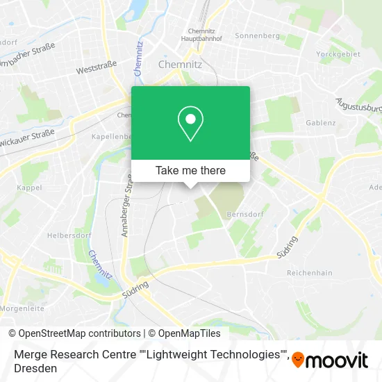 Карта Merge Research Centre ""Lightweight Technologies""