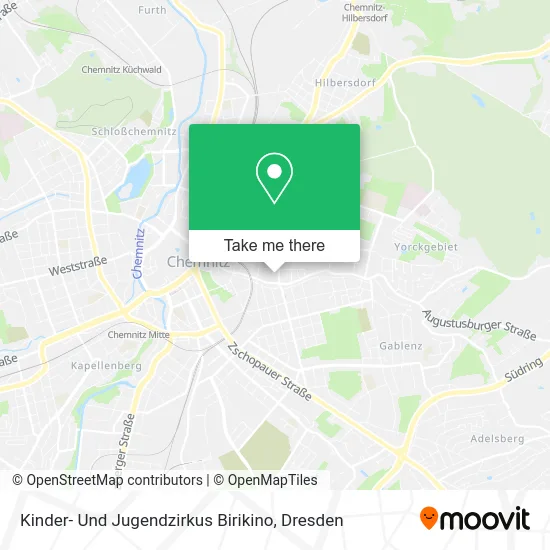 Карта Kinder- Und Jugendzirkus Birikino