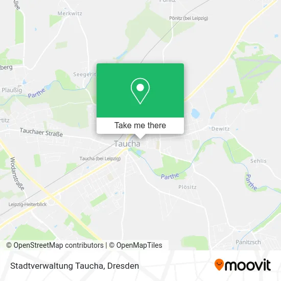 Карта Stadtverwaltung Taucha