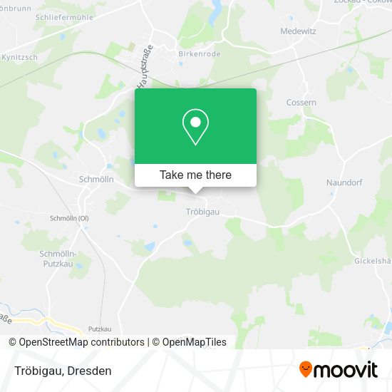 Карта Tröbigau