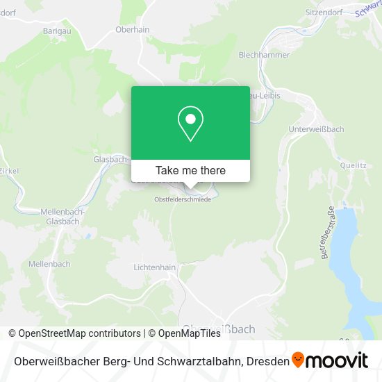 Карта Oberweißbacher Berg- Und Schwarztalbahn