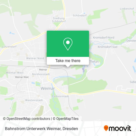 Карта Bahnstrom Unterwerk Weimar