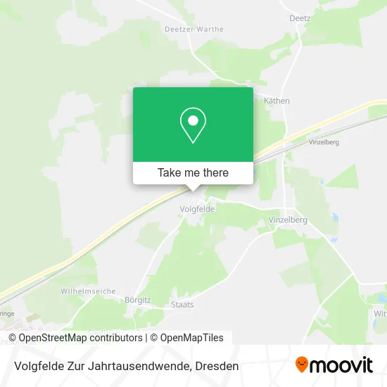 Карта Volgfelde Zur Jahrtausendwende