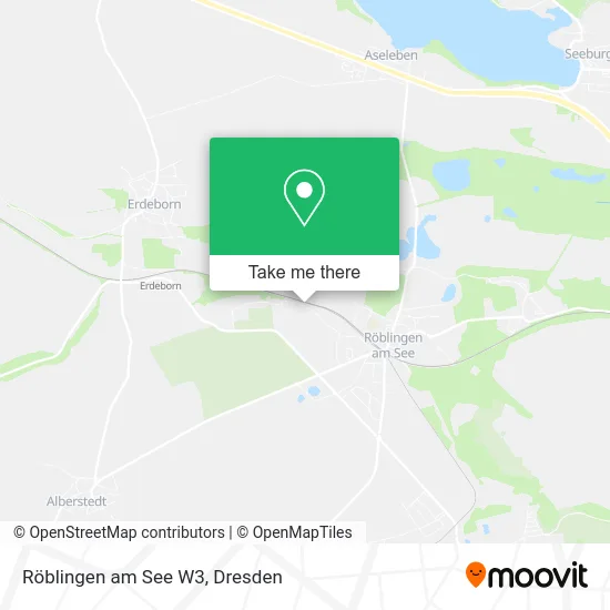 Карта Röblingen am See W3
