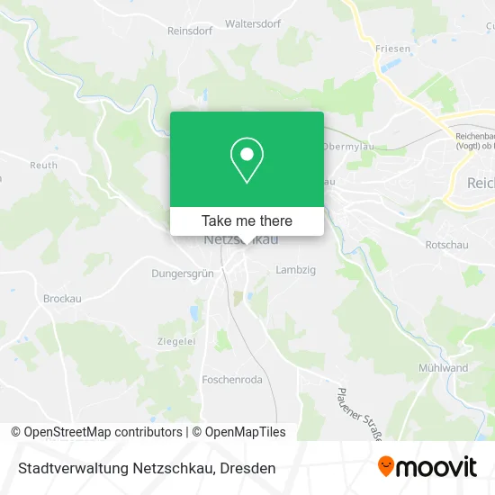 Карта Stadtverwaltung Netzschkau