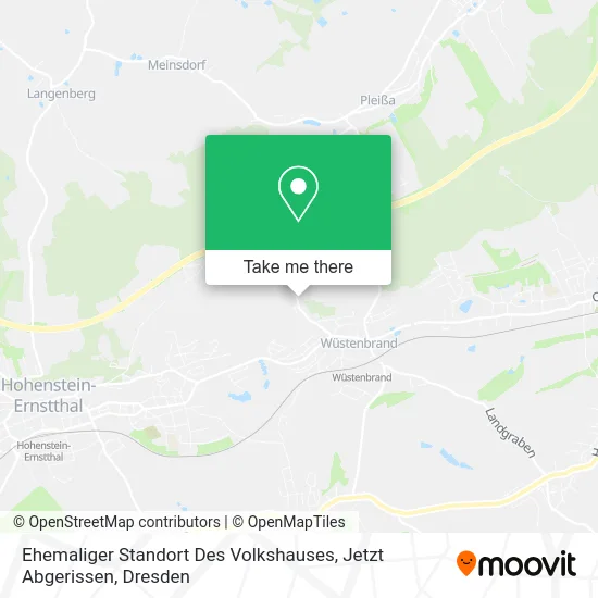 Карта Ehemaliger Standort Des Volkshauses, Jetzt Abgerissen