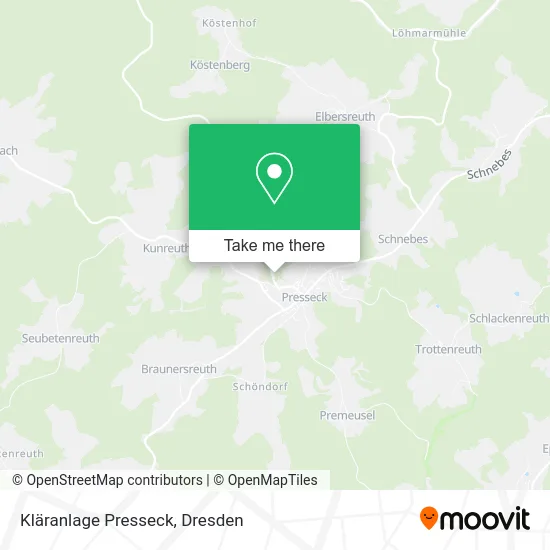 Карта Kläranlage Presseck