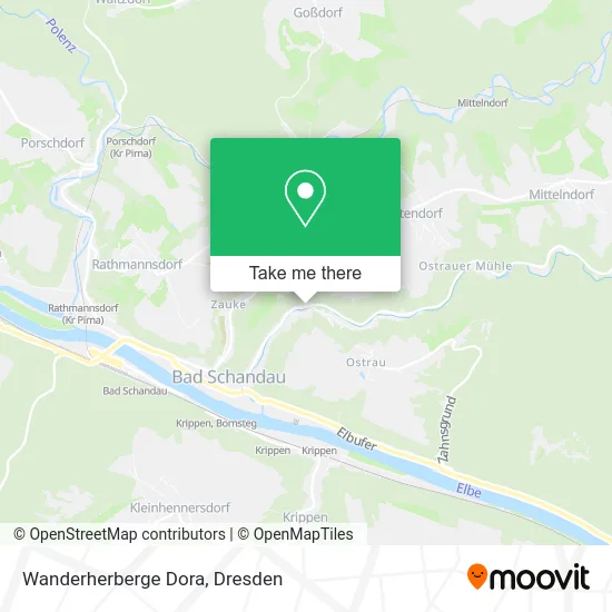 Карта Wanderherberge Dora