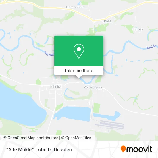 Карта ""Alte Mulde"" Löbnitz