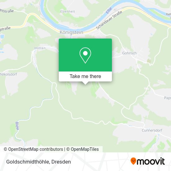 Карта Goldschmidthöhle