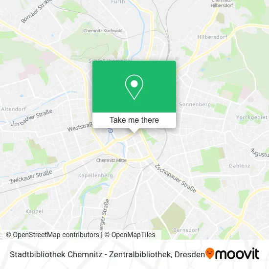 Карта Stadtbibliothek Chemnitz - Zentralbibliothek