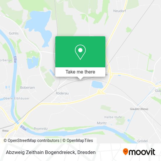 Карта Abzweig Zeithain Bogendreieck