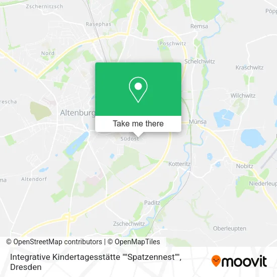 Карта Integrative Kindertagesstätte ""Spatzennest""