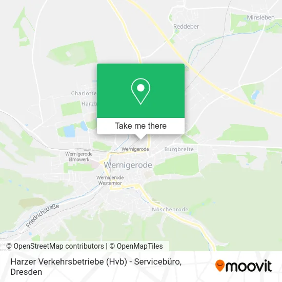 Карта Harzer Verkehrsbetriebe (Hvb) - Servicebüro