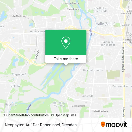 Карта Neophyten Auf Der Rabeninsel