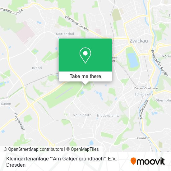 Карта Kleingartenanlage ""Am Galgengrundbach"" E.V.