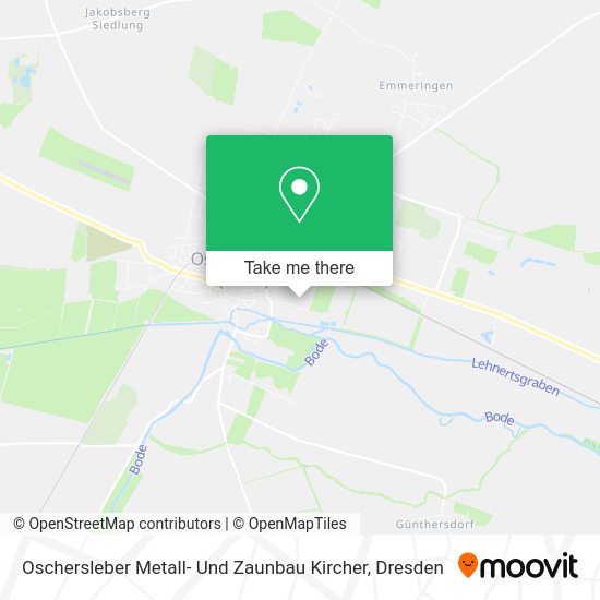 Карта Oschersleber Metall- Und Zaunbau Kircher