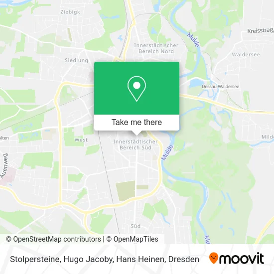 Карта Stolpersteine, Hugo Jacoby, Hans Heinen