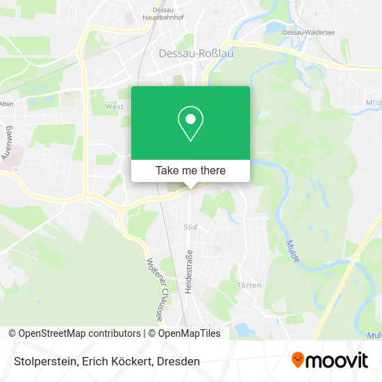 Карта Stolperstein, Erich Köckert