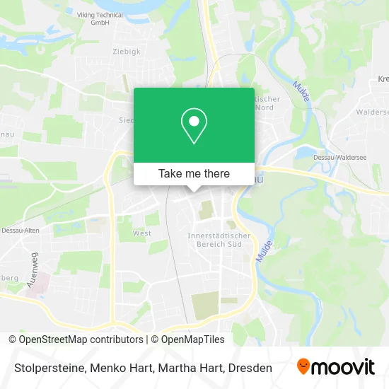 Карта Stolpersteine, Menko Hart, Martha Hart