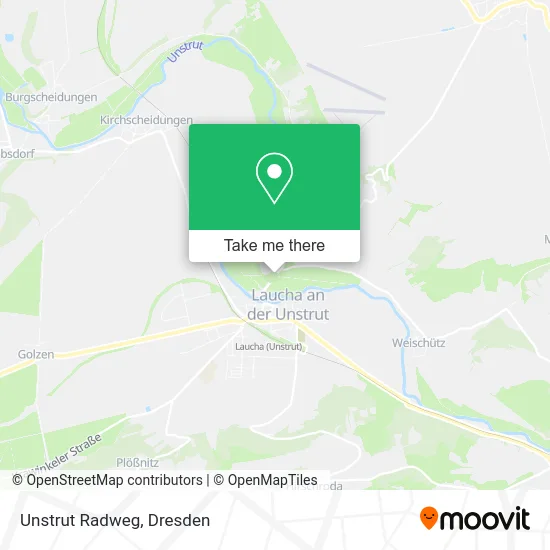 Карта Unstrut Radweg