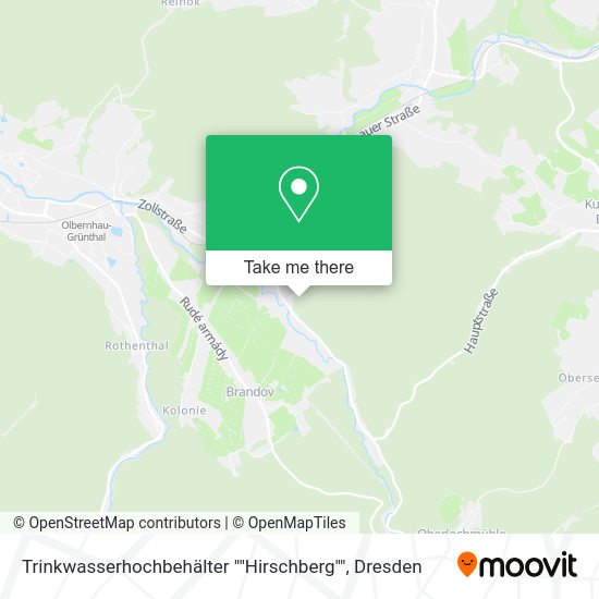 Карта Trinkwasserhochbehälter ""Hirschberg""