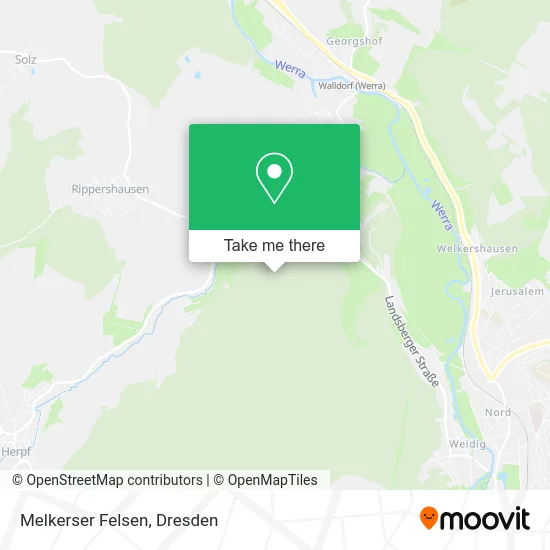 Карта Melkerser Felsen