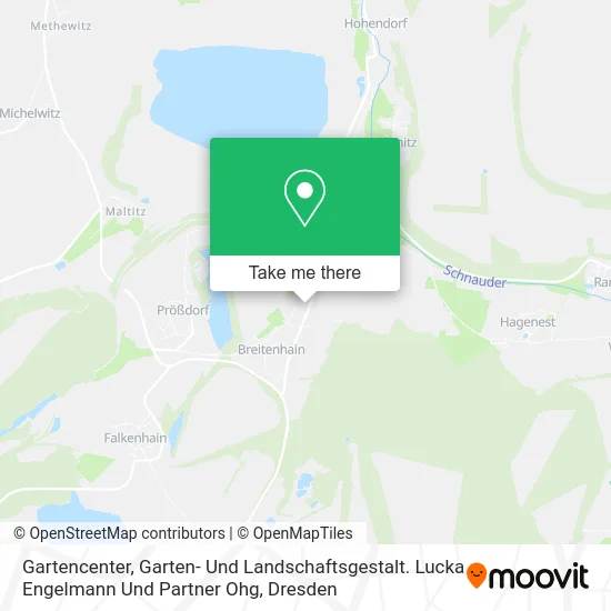 Карта Gartencenter, Garten- Und Landschaftsgestalt. Lucka Engelmann Und Partner Ohg