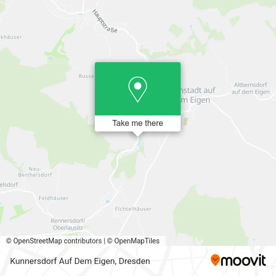 Карта Kunnersdorf Auf Dem Eigen