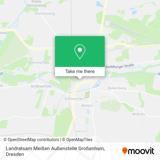 Карта Landratsam Meißen Außenstelle Großenhain