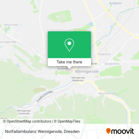 Карта Notfallambulanz Wernigerode