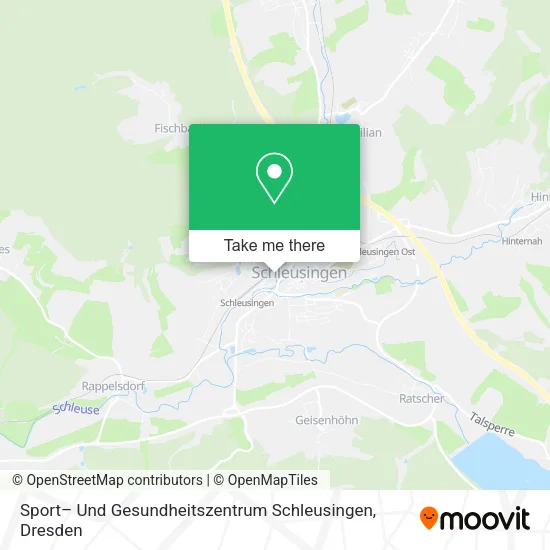 Карта Sport– Und Gesundheitszentrum Schleusingen