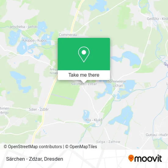 Карта Särchen - Zdźar