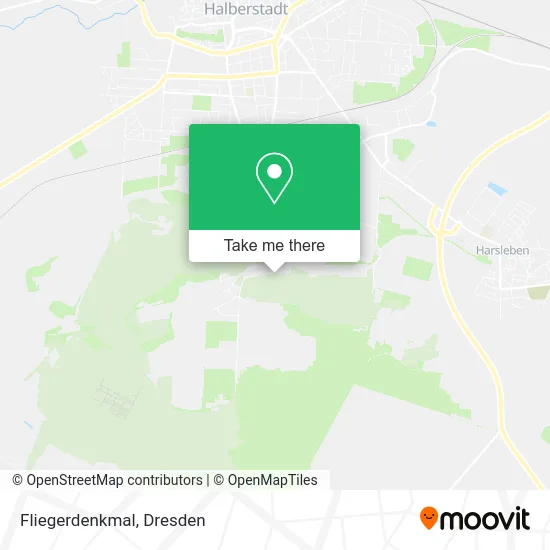 Карта Fliegerdenkmal